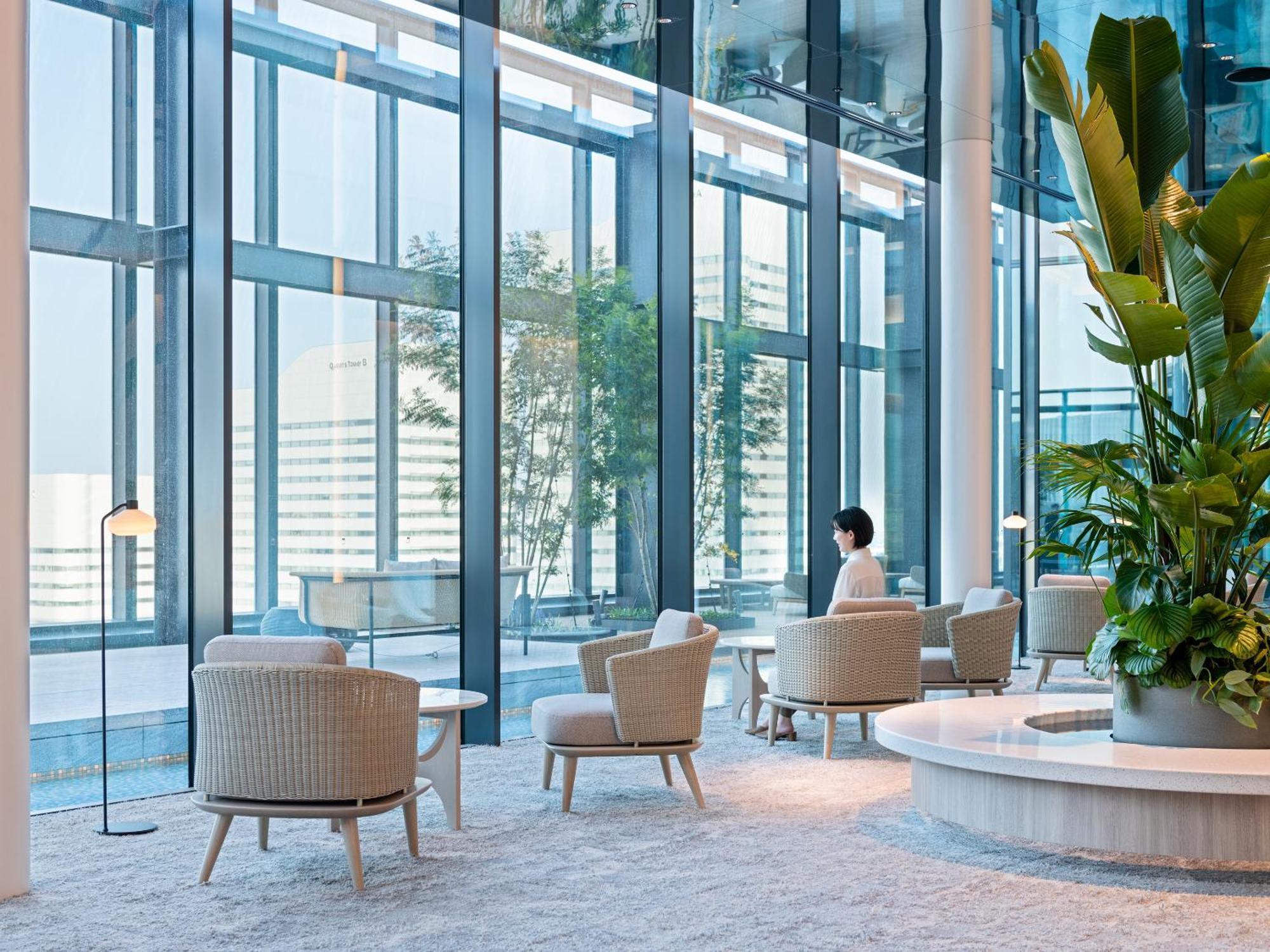Mitsui Garden Hotel Yokohama Minatomirai Premier Εξωτερικό φωτογραφία The interior of the lounge